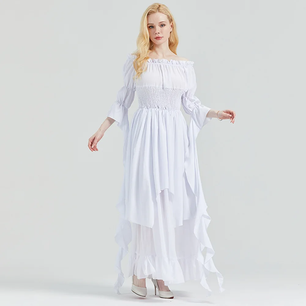 

2025 New Medieval Ball Shoulder Dress Pin Cosplay Cosplay Dress