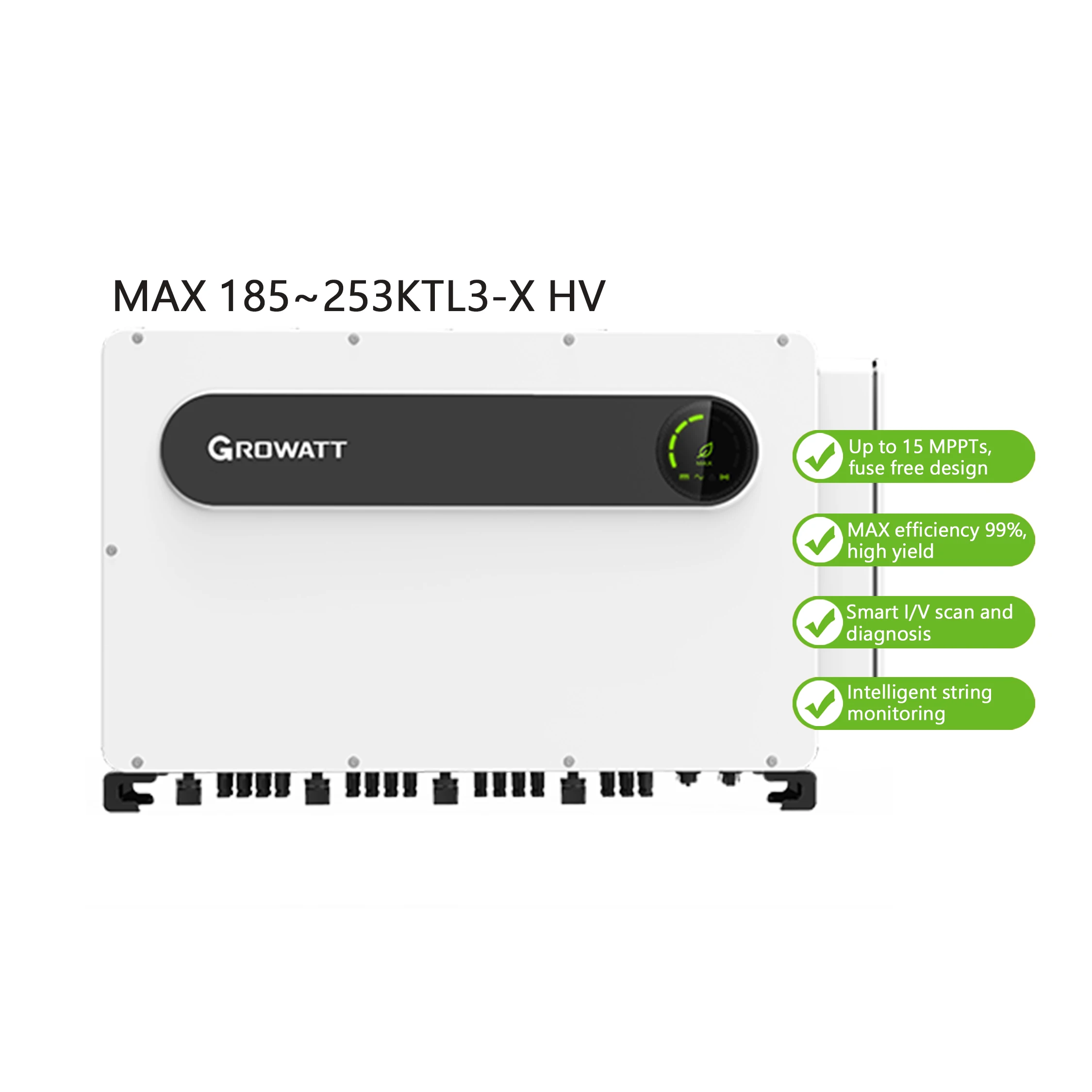 Инвертор Growatt 25 кВт, 33 кВт, 30 кВт, 35 кВт, 40 кВт, фотоэлектрический, 30 кВт, связанный на сети, 40 кВт, Pv солнечный инвертор