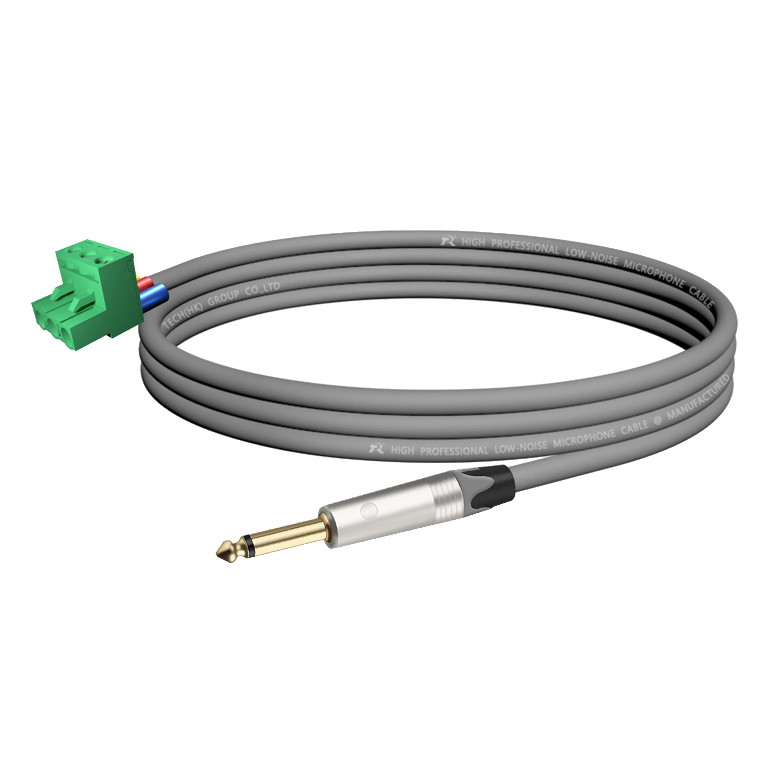 Vergoldete/vernickelte Kontakte, 1/4 Zoll (6,35/6,5 mm) Mono-TS-Audio-Klinkenstecker auf 3-polige Schraubklemme, Mikrofon-Balun, lötfreier Konverter – Detail 16