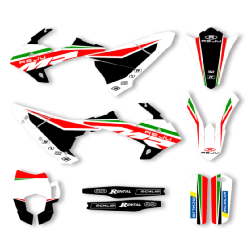 

DSMTECH MOTOR Custom Team Graphics Backgrounds Decals Stickers Kit For GASGAS GAS GAS Rieju 001