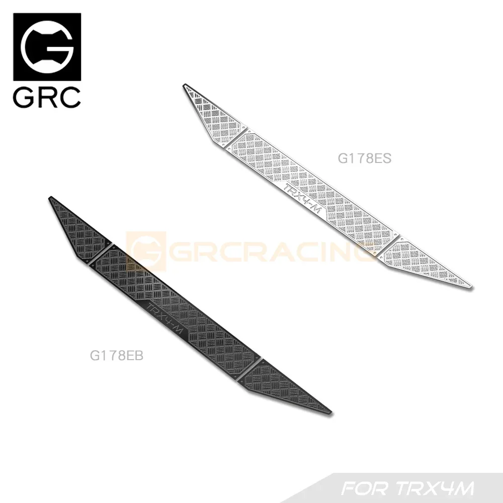 

GRC 1/18 Stainless Steel Decorative Sheets for TRX4m Defender Rear Bumper Upgrade Option Parts #G178ES G178EB
