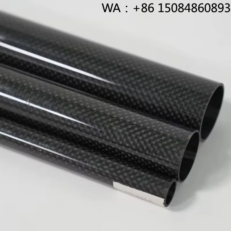 

3K Carbon Fiber Tube 5/10/15/20/25/30mm, Custom Diameter Length, Light High Strength Pipe for UAV Sports Tools