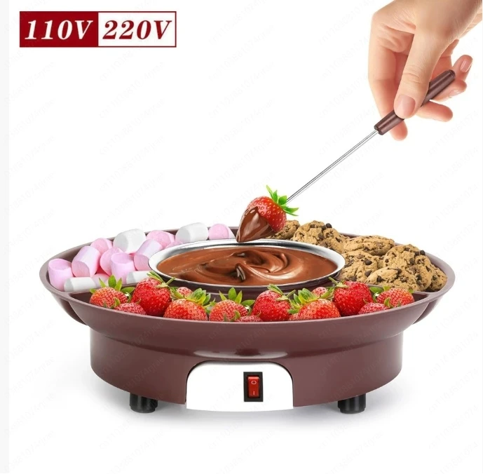 Mini Chocolate Fountain for Home Three Layer DIY Party Machine Chocolate Making Machine Event
