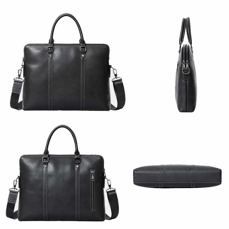 Borsa a tracolla da uomo in vera pelle Borsa per computer portatile da 14 pollici Borsa ventiquattrore Borse singole Borsa in pelle Coумка Muhж Iyoлоolgo