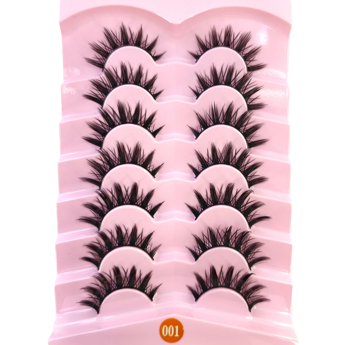 HBZGTLAD cils oeil de chat aspect naturel renard Faux cils magnifiques vaporeux et légers Faux cils de vison pour le maquillage des yeux de poupée