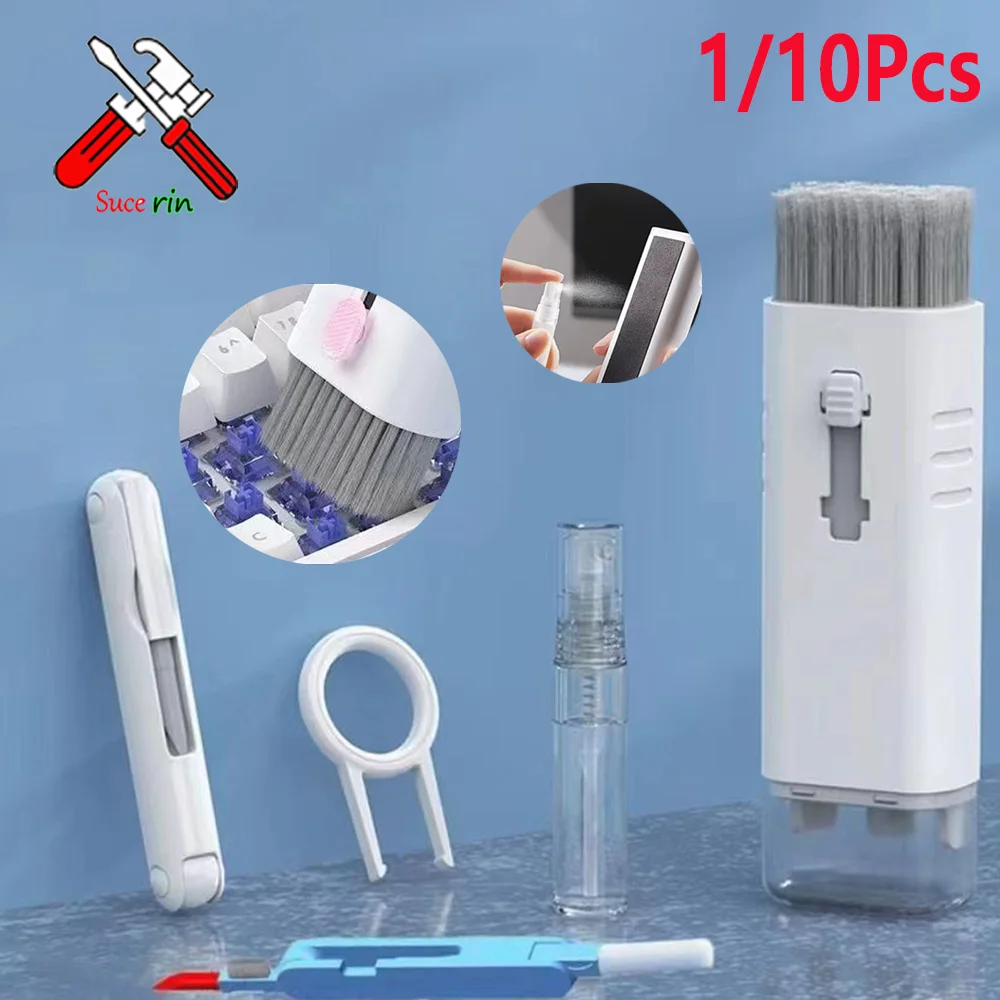 1/10Pcs Keyboard Cleaning Kits Headset Cleaner Pen Laptop Screen Cleaning Puller Bluetooth Airpods Cleaner Earphone Cleaning Kit