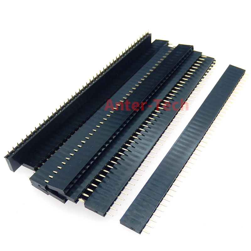 Single Row Masculino e Feminino Breakable Pin Header, PCB JST Connector Strip para Arduino, Kit DIY, 2,54mm, 40 Pin, 1x40, 10Pcs