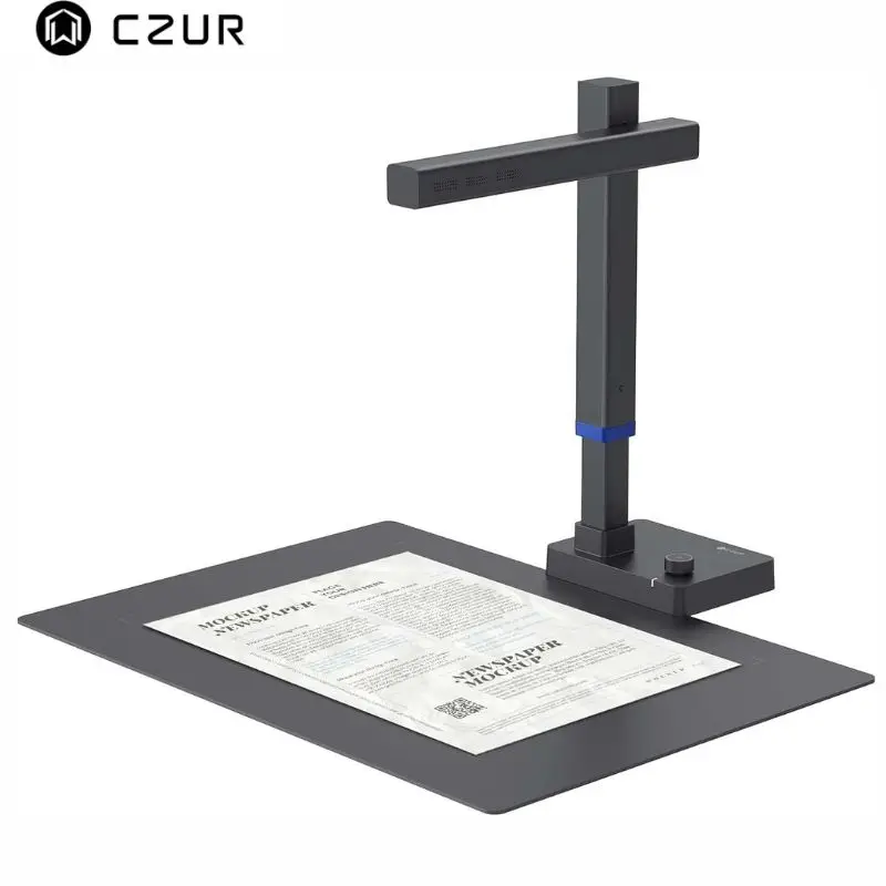 ماسح مستندات محمول ذكي للغاية من CZUR Shine، ماسح ضوئي رفيع للكتب مع كاميرا مستندات USB OCR لحجم التقاط سطح المكتب/الكمبيوتر المحمول #1