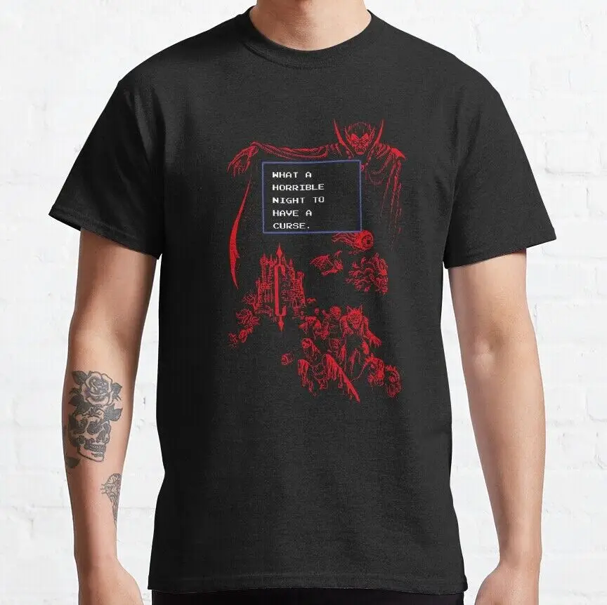 NWT What a Horrible Night To Have a Curse Fantasy Goth Unisex T-Shirt