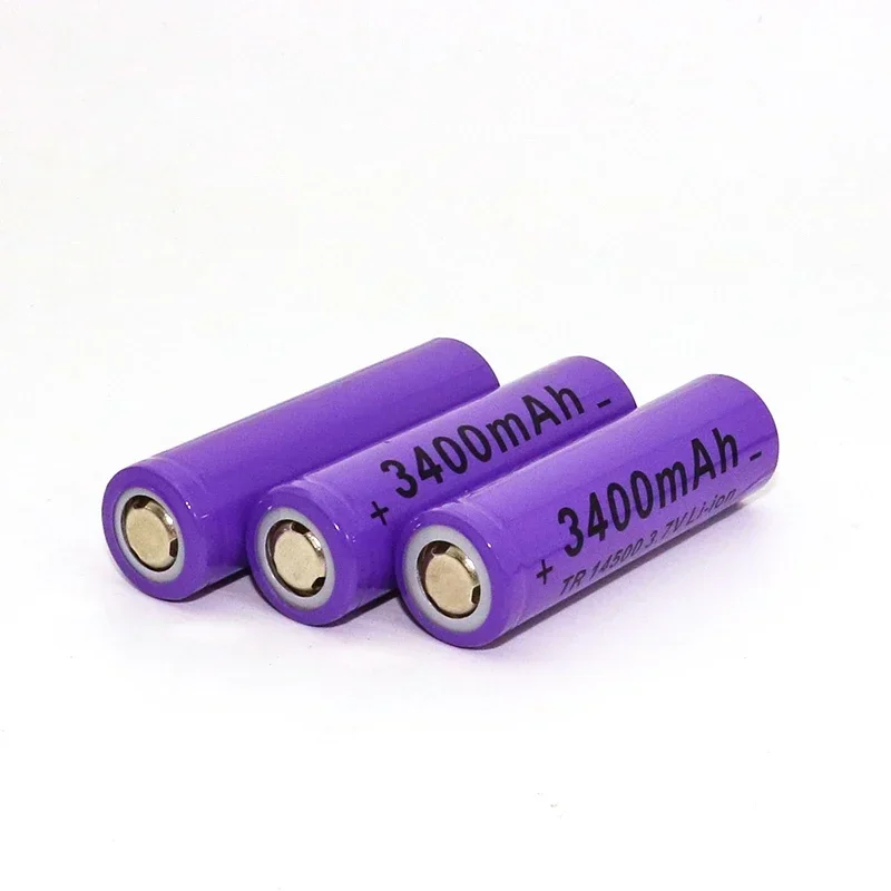 3400mAH rechargeable lithium-ion battery, 3.7V 14500 lithium battery, AA replacement battery Used for radios, microphones, etc