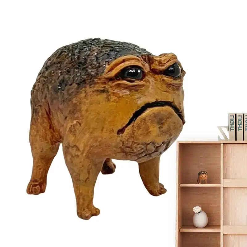 Frog Toad Figure Home Decor Animals Rain Frog Resin Fun Novelty Animals Outdoor Garden Decor For Garden Bathroom Bookshelf