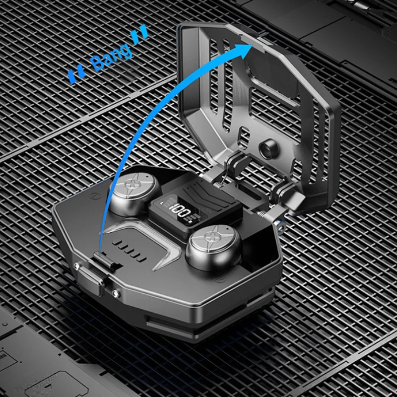 DX03 Auricolare Bluetooth Grigio Regalo creativo Auricolare Bluetooth per giochi musicali a lunga durata