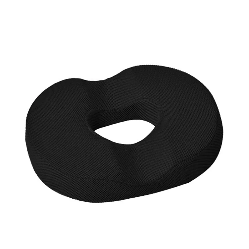 Donut Pillow Seats Cushion Chair Cushions, Tailbone Pains Relief Cushion,Memory Foam Seats Cushions for Office(Black)