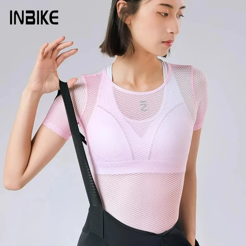

INBIKE женская велосипедная рубашка с коротким рукавом с защитой от ультрафиолета, легкая дышащая спортивная одежда для езды на велосипеде, комфортная производительность