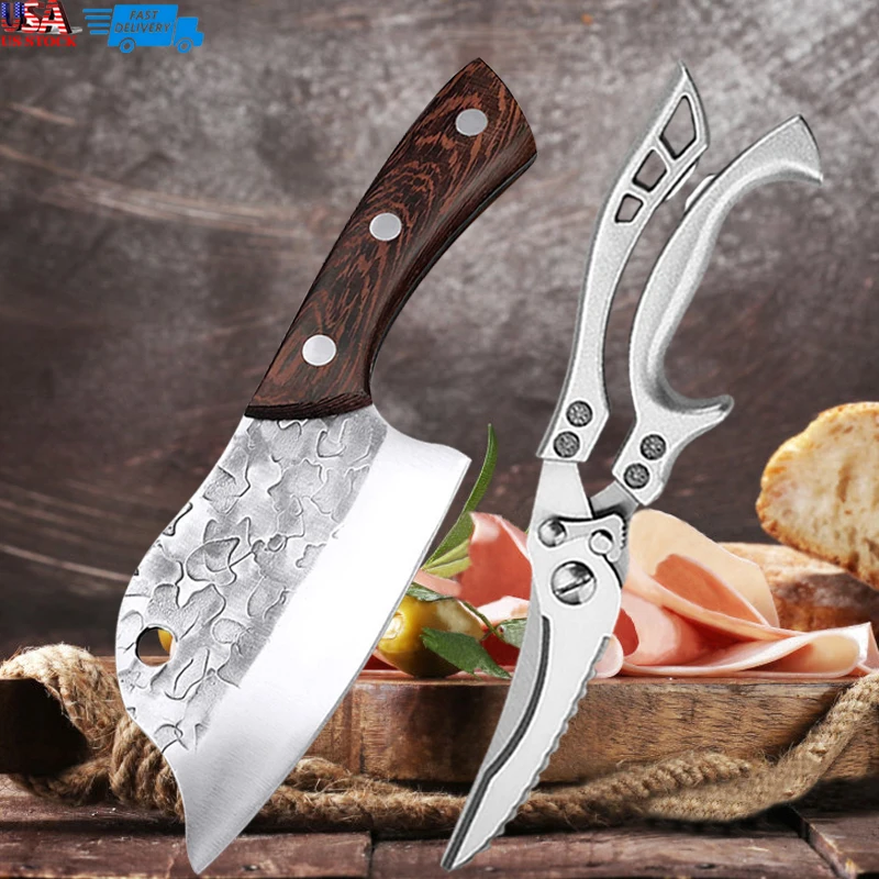 Kitchen Utility Knife Stainless Steel Small Kitchen Knife Cutting Fish Vegetables Meat Fruit Knife Chicken Bone Scissors