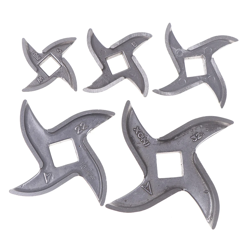 Stainless Steel Turtle Back Knife Cross Blade Accessories 5/8/10/22/32 Type Meat Cutter Blade For Meat Grinder Blade