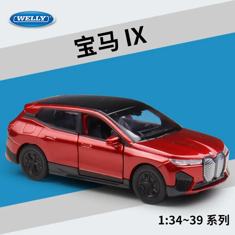 

1:36 Scale WELLY BMW iX Mini Alloy Car Model, Exquisite Desktop Decoration High-End Gift For Adults & Kids