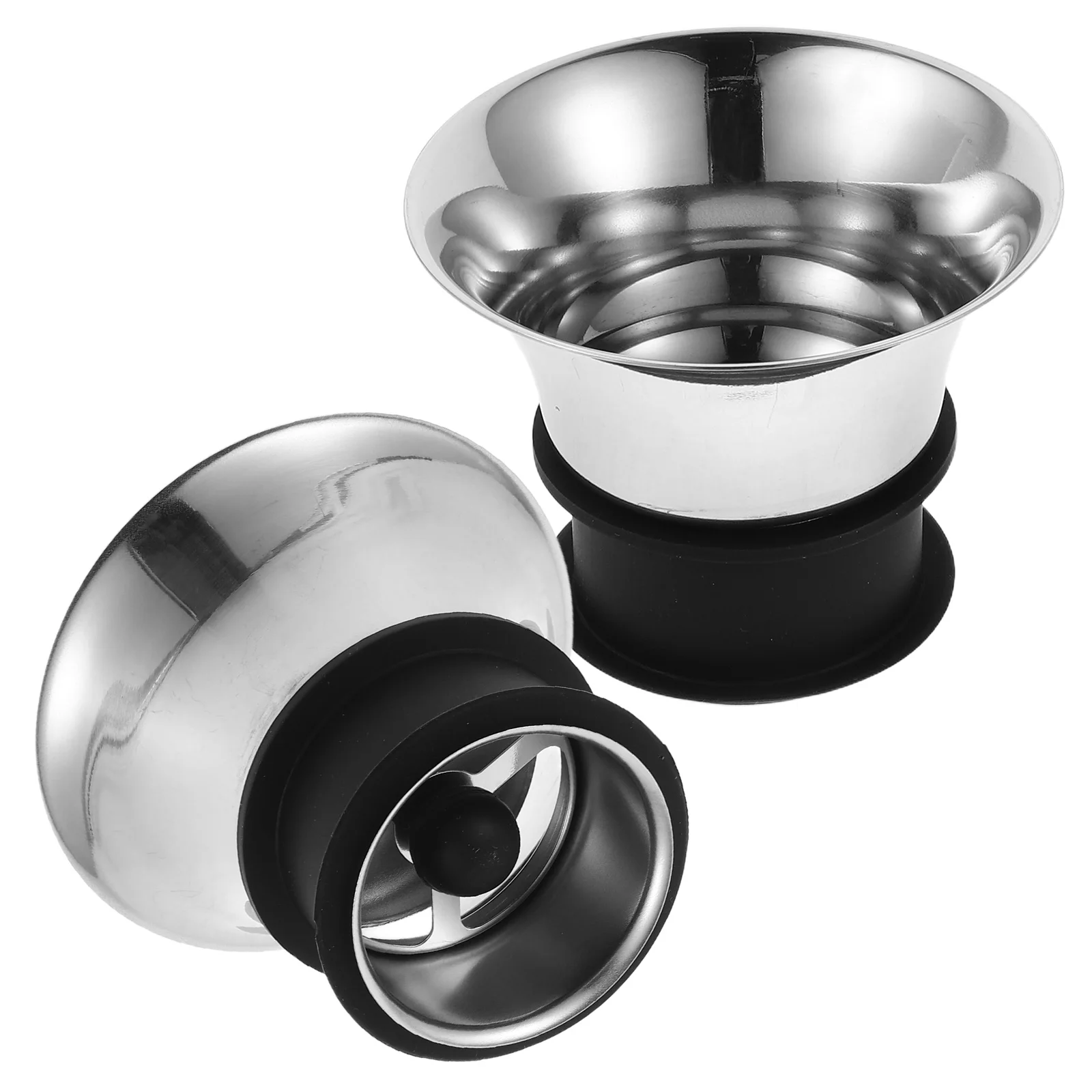

2 Pcs Cool Juice Pot Lid Carafe and Kettle Cap Water Bottle Stopper Jug Stainless Steel Household