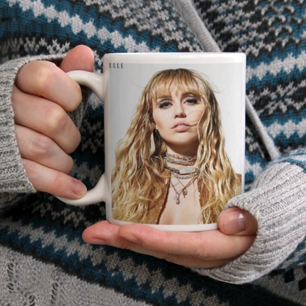 Miley Cyrus album Free shipping Ceramic Cup Coffee Oatmeal Breakfast Cup Creative Personality Mug