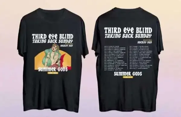 Third Eye Blind Summer Gods Tour 2022 Rock Band 2 Side Unisex T-Shirt WA0404