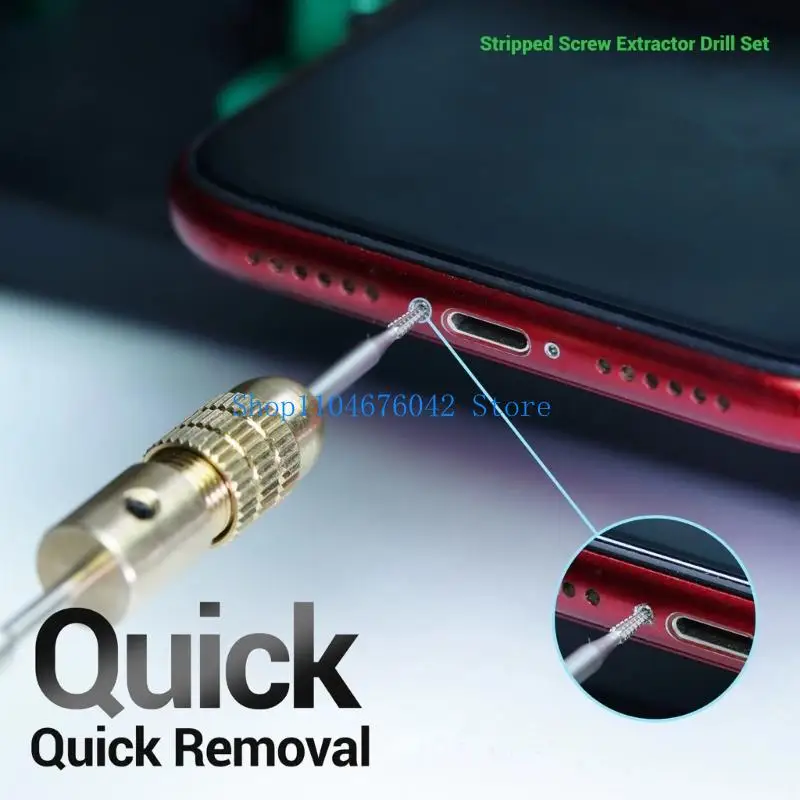 5asd Heavy Duty Carbides Screw Extractors With Double Drill Bit Electronics Repair Tool For Easy Extraction