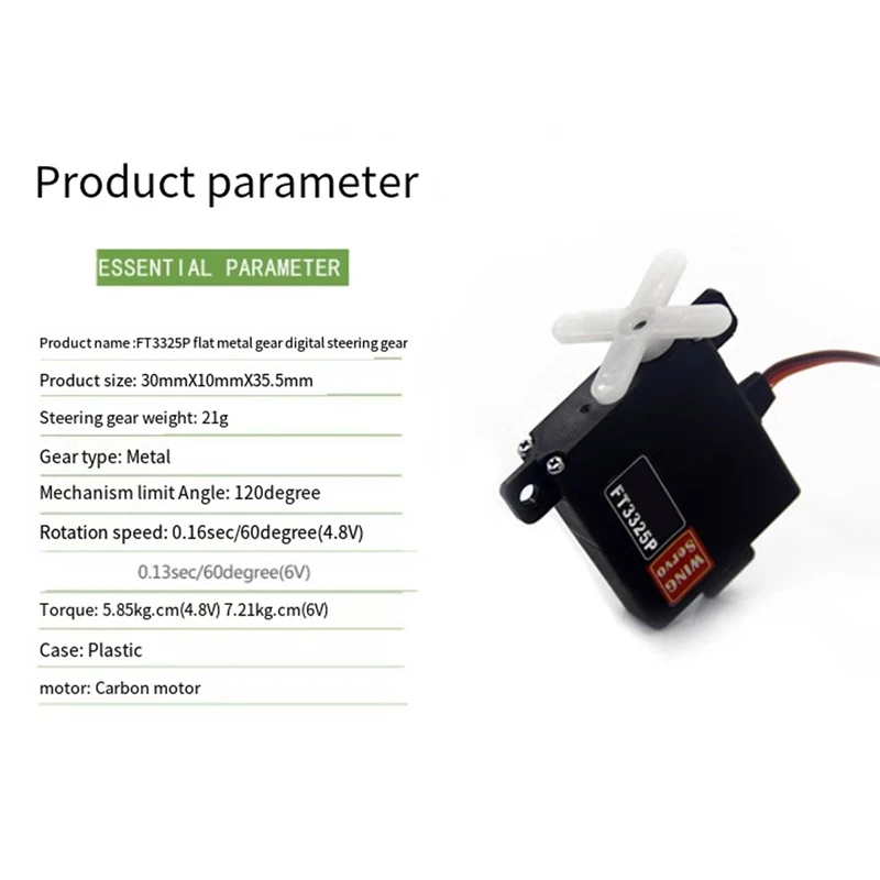 

RC Wing Servo for Fixed Wing RC Drone DIY Robot Servo Motors HOT SALE