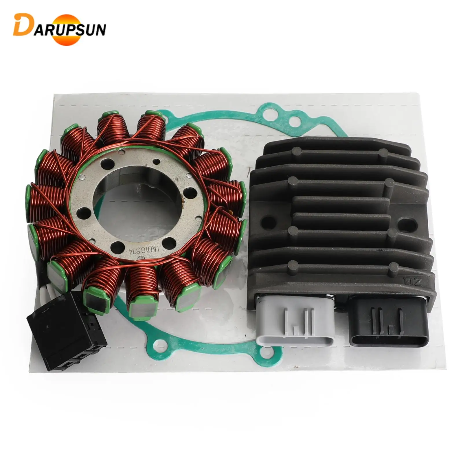 

DARUPSUN Magneto Stator+Voltage Rectifier+Gasket For Kawasaki Ninja ZX10R ZX-10R 06-2007
