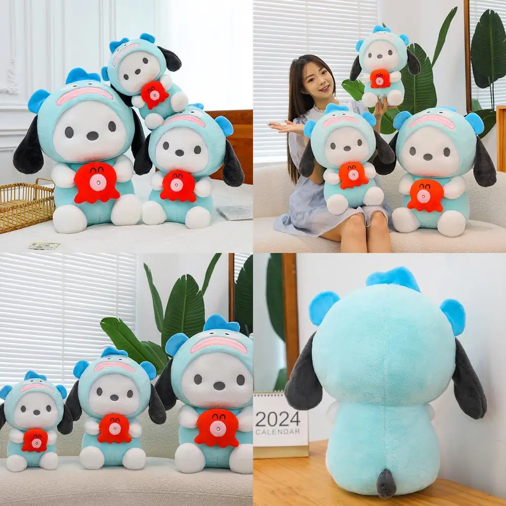 

Kawaii Hanton Plush Toy Stuffed Doll Cute Hamton Pochacco Plushie Kids Birthday Gift Soft Filled Animal Pillow Toy for Children