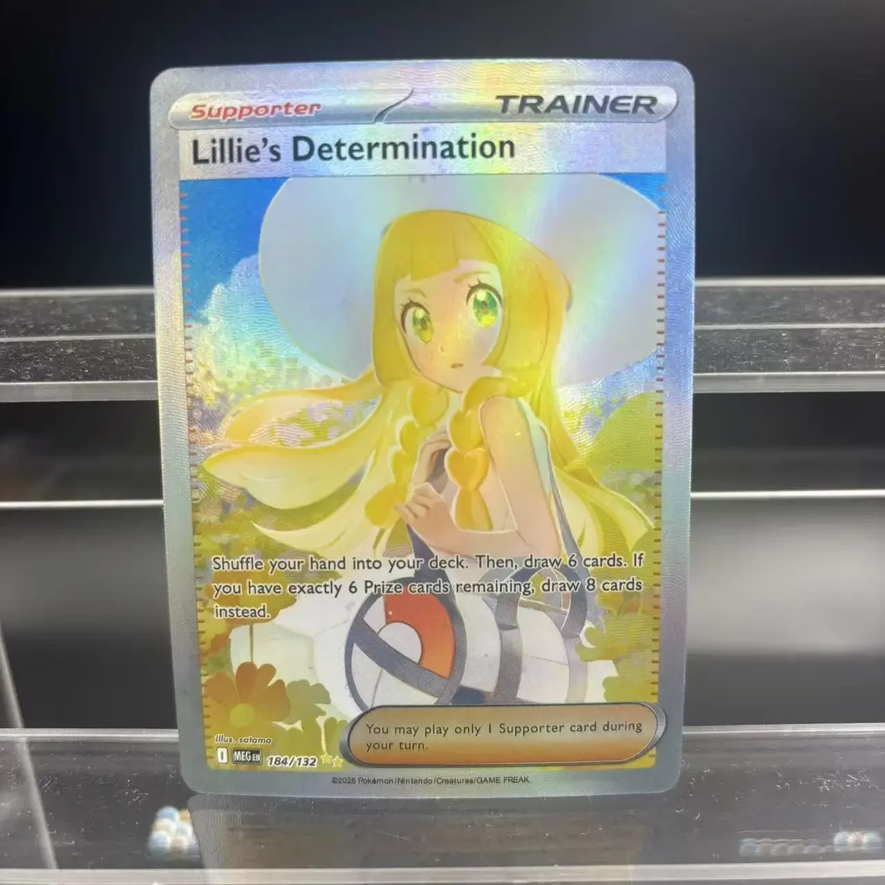 لتقوم بها بنفسك PTCG جمع بطاقات ميجا لوكاريو ميجا فينوسور ميجا جارديفور ex الذاتي بطاقة واحدة لعبة كلاسيكية أنيمي بطاقة هدية لعبة