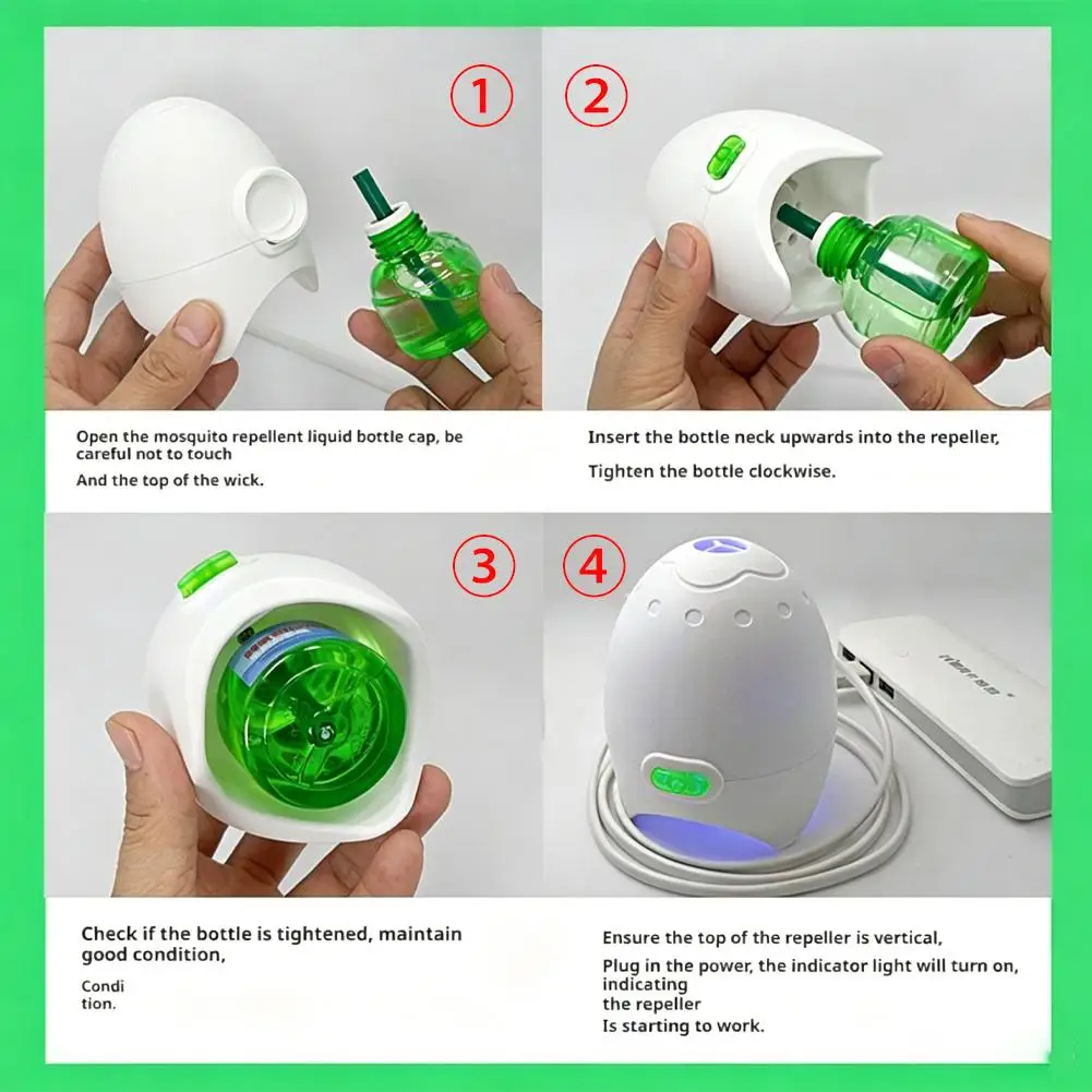 1SET USB Car Electric Mosquito Repellent Device Mobile Plug-In Heater Home Universal Mosquito Control Incense for Vehicle Safety view 6
