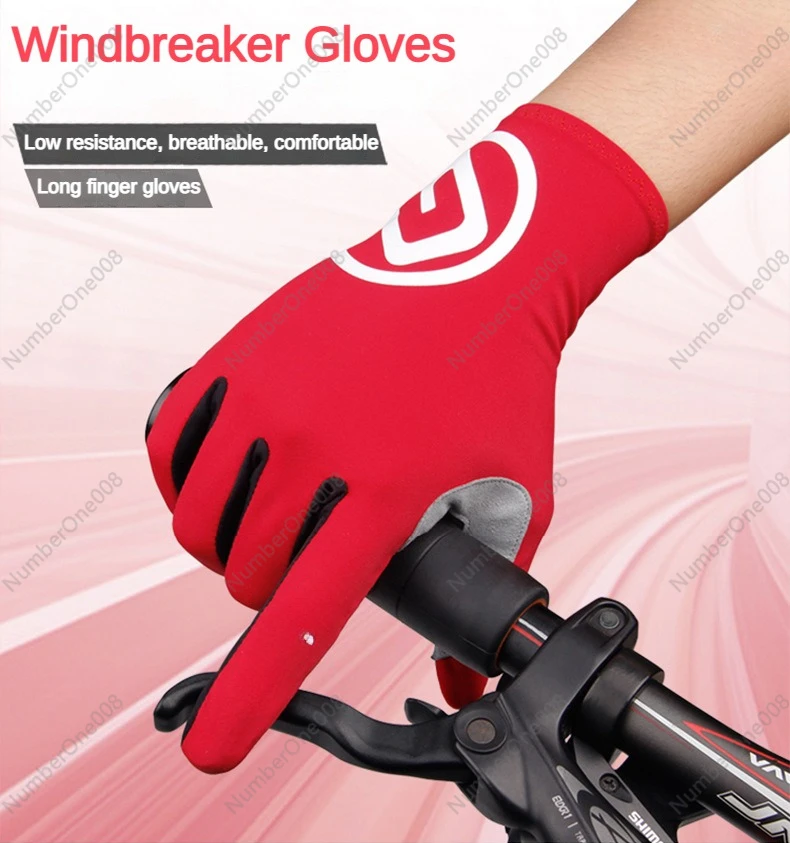 Spring/Summer Road Bike Gloves Mountain Bike Long Finger High Elastic Riding Gloves Men and Women Outdoor Bicycle Riding Gloves