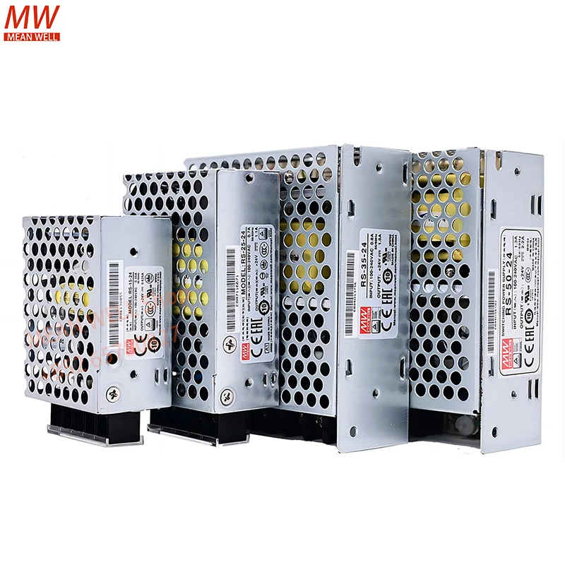 MEAN WELL 50W Single Output Switched Switching Power Supply RS-50-5 RS-50-12 RS-50-15 RS-50-24 RS-50-48 Metal case