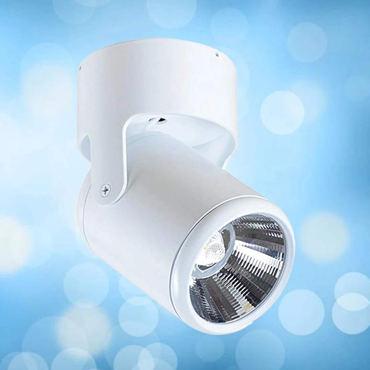 

Aluminum 7W Led Spotlight 85-265V Adjustable Wall Lamp Ceiling Downlight Rotatable 360° Surface Mounted Cob Lighting For Indoor