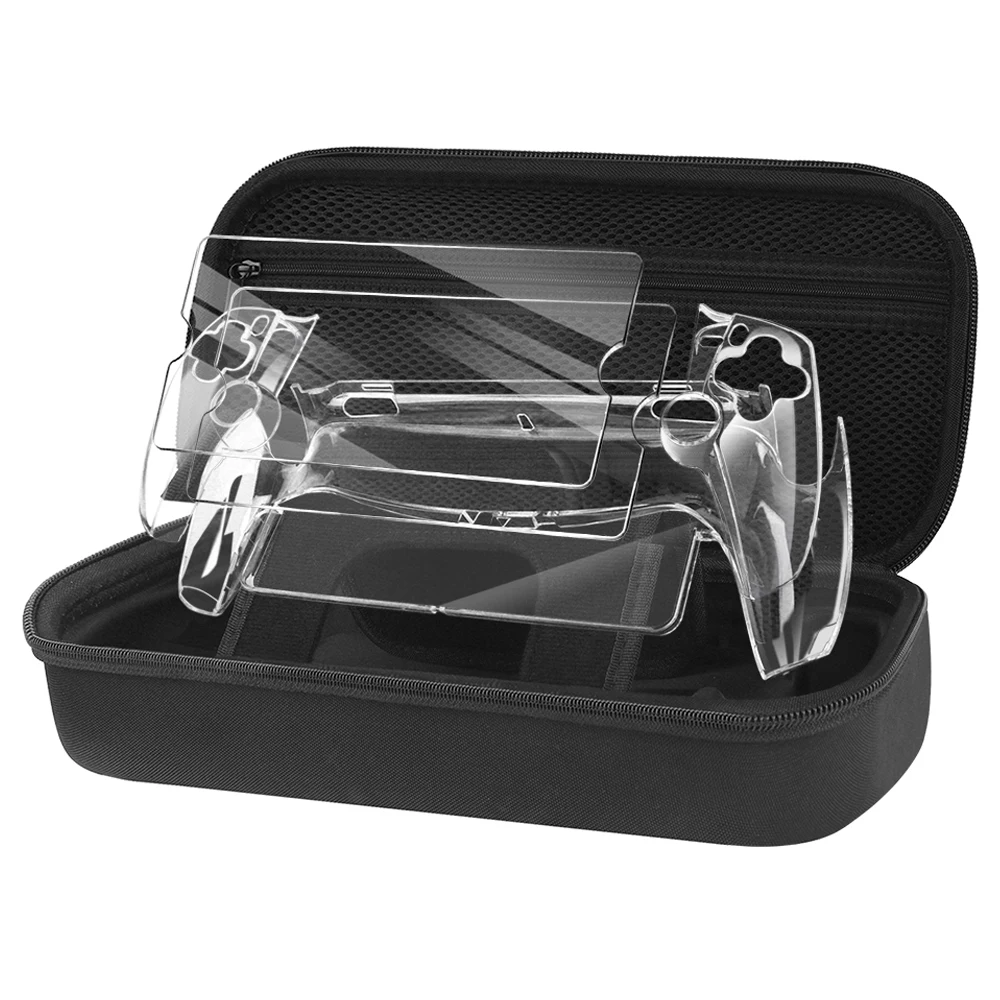 Transparent Protective Shell Case for PS5 Portal Sleeve Skin Anti-Scratch Handheld Game Console Cover for PlayStation 5 Handbag