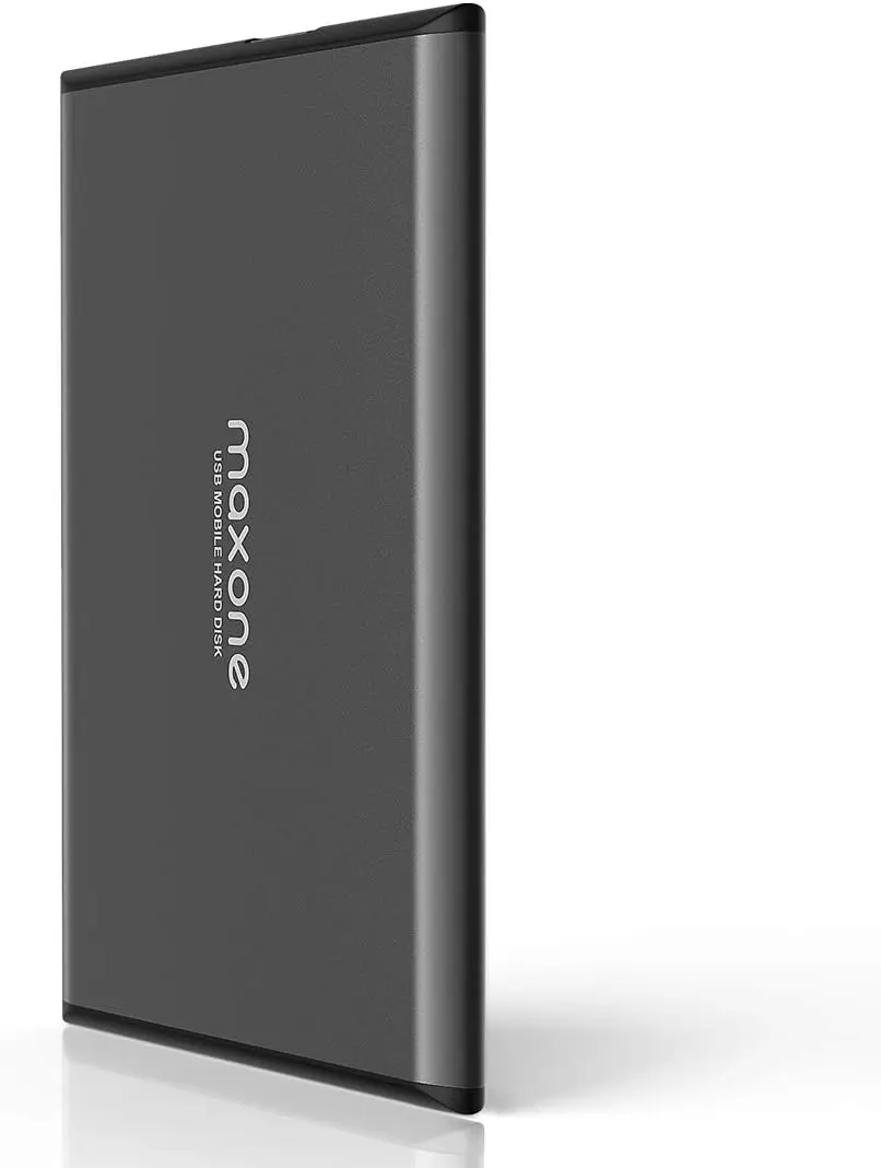 

1TB Ultra Slim Portable External Hard Drive USB 3.0 for PC Laptop, Charcoal Grey