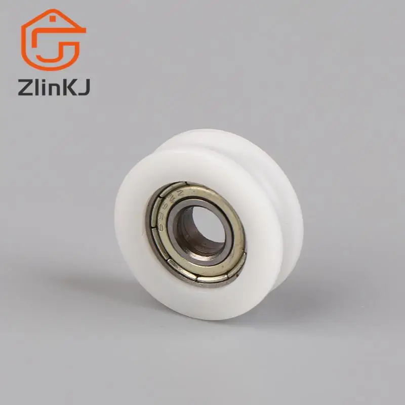 1PC Moving Door And Window Slide Wheel 626 Bearing Pulley 6*22*7MM Planar Wheel U-shaped Groove Nylon Pad Injection Material