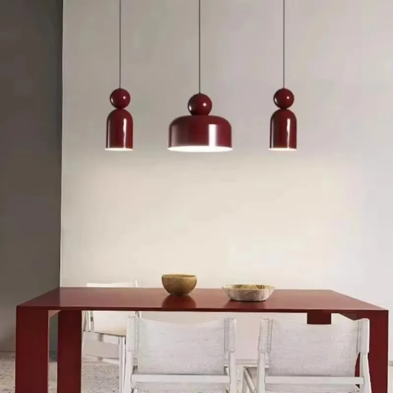 

Modern LED Pendant Lights Wire Adjustable Nordic Black Red White Pendant Lamp for Kitchen Restaurant Bedroom Parlor Dropshipping