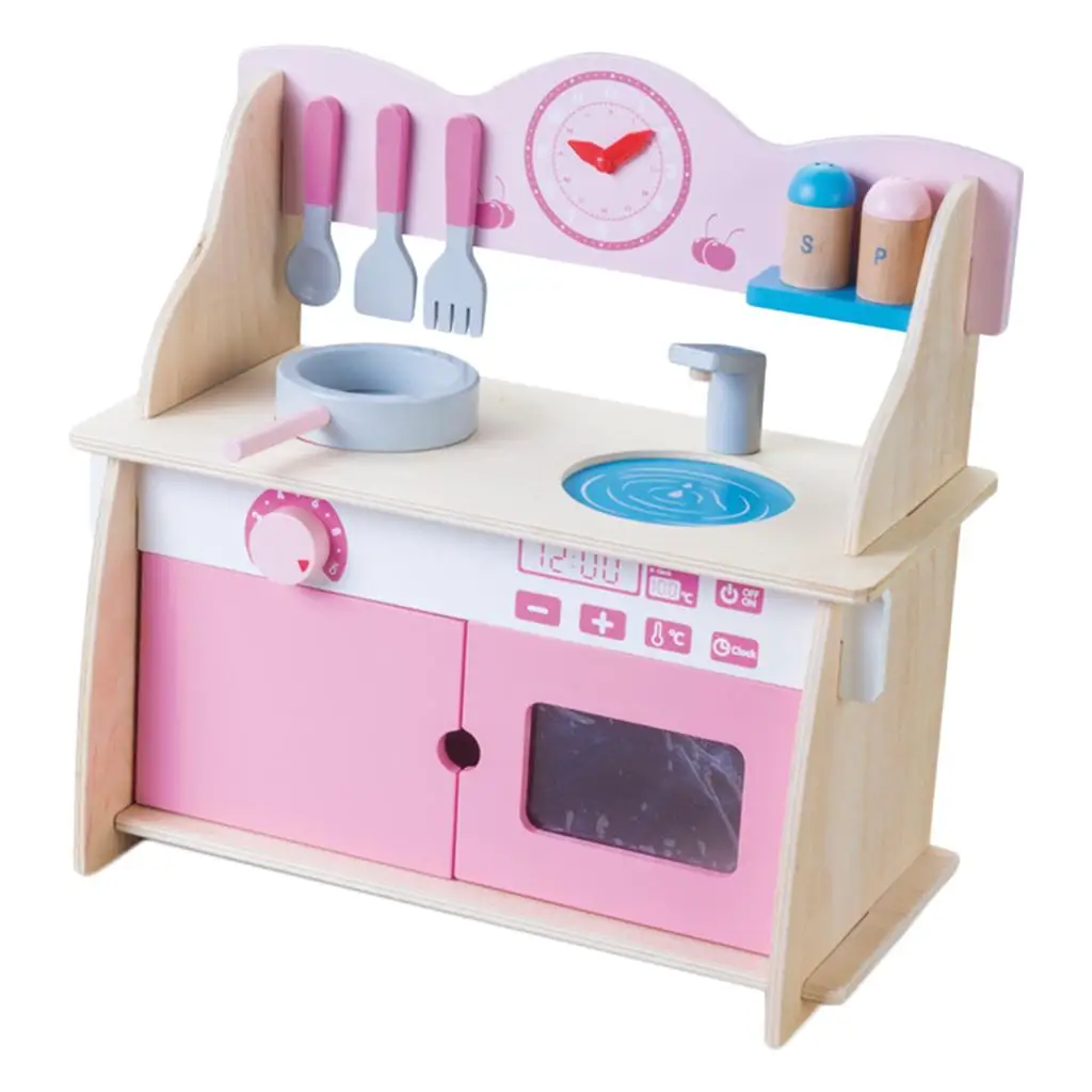 kitchen Set with Baking Oven, Stove, Sink And Cookware Play House Toy