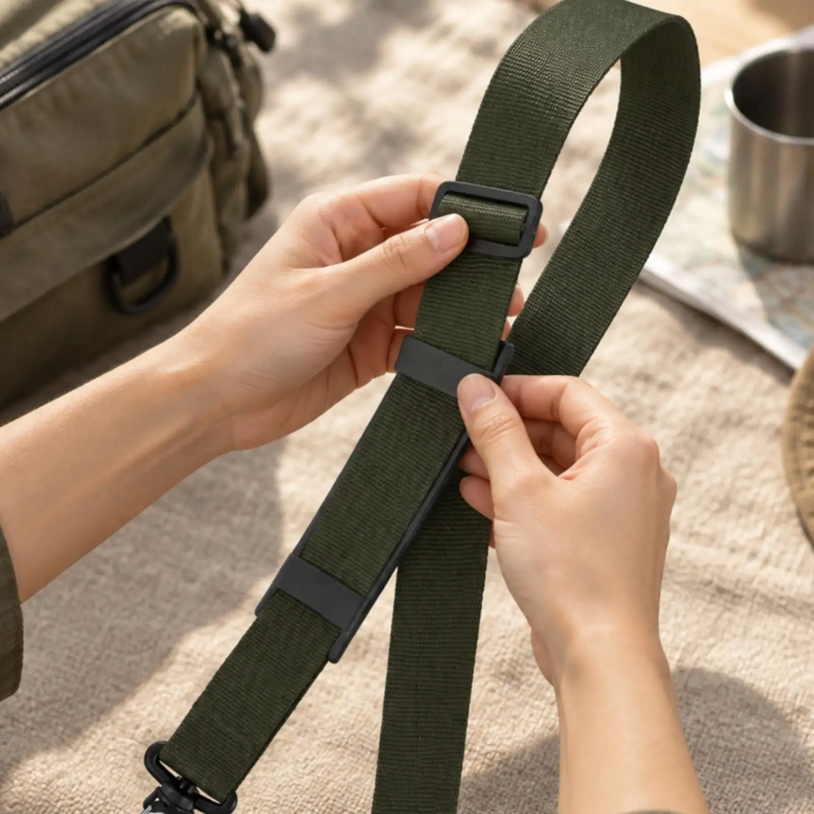 Replacement Shoulder Strap for Handbag Purse Crossbody Bag Polyester Webbing POM Hook Adjustable 80-132cm Comfortable Daily