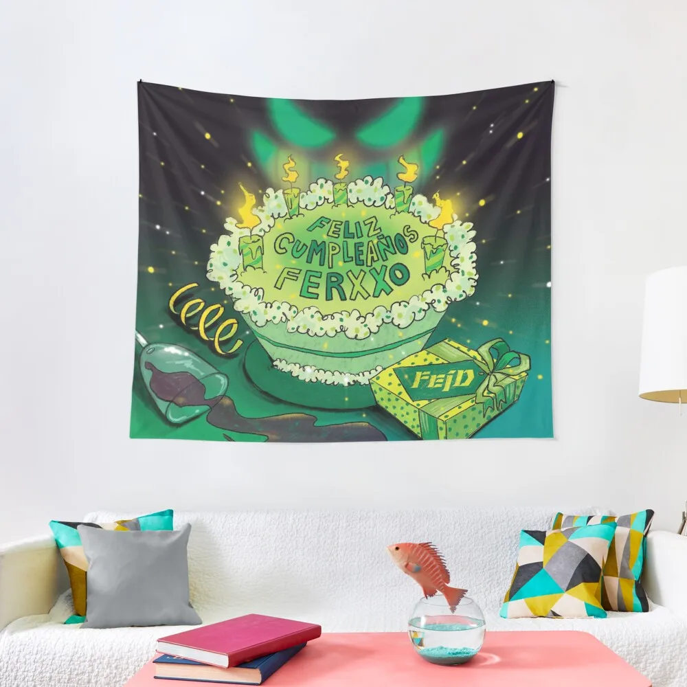 

Feid Feliz Cumpleanos Ferxxo Tapestry Decoration For Home Decoration Wall House Decorations Decor For Bedroom Tapestry