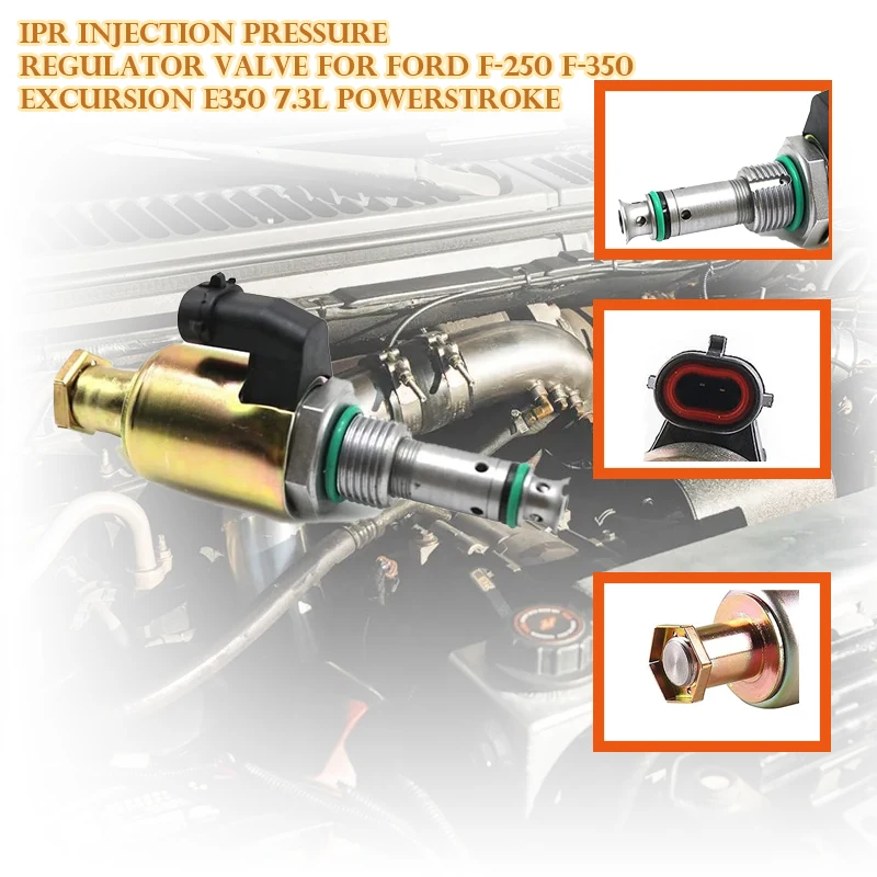 IPR Injection Pressure Regulator Valve For Ford F‑250 F‑350 Excursion E350 7.3L Powerstroke Replace F81Z9C968AB