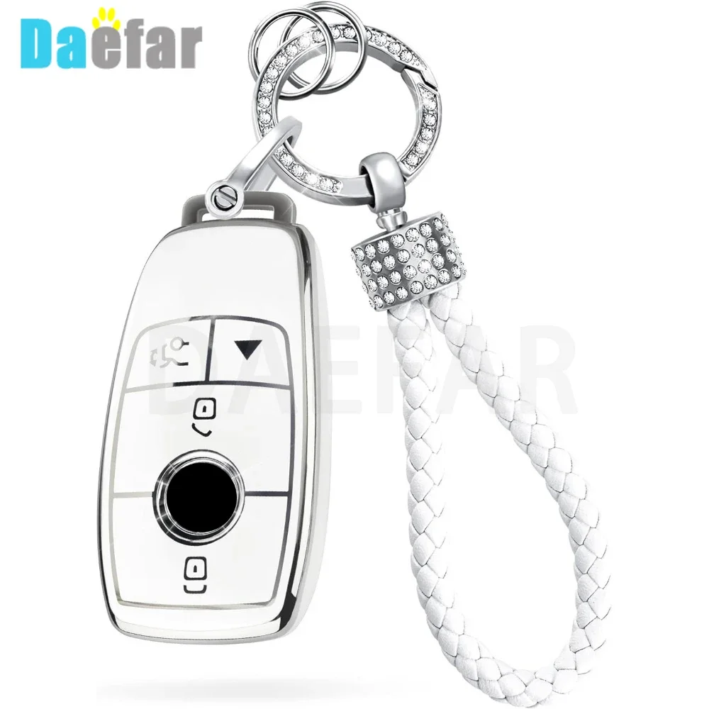 For Mercedes Benz A C E S G Class GLC CLE CLA W177 W205 W213 W222 X167 AMG TPU Car Remote Key Case Cover Shell Accessories