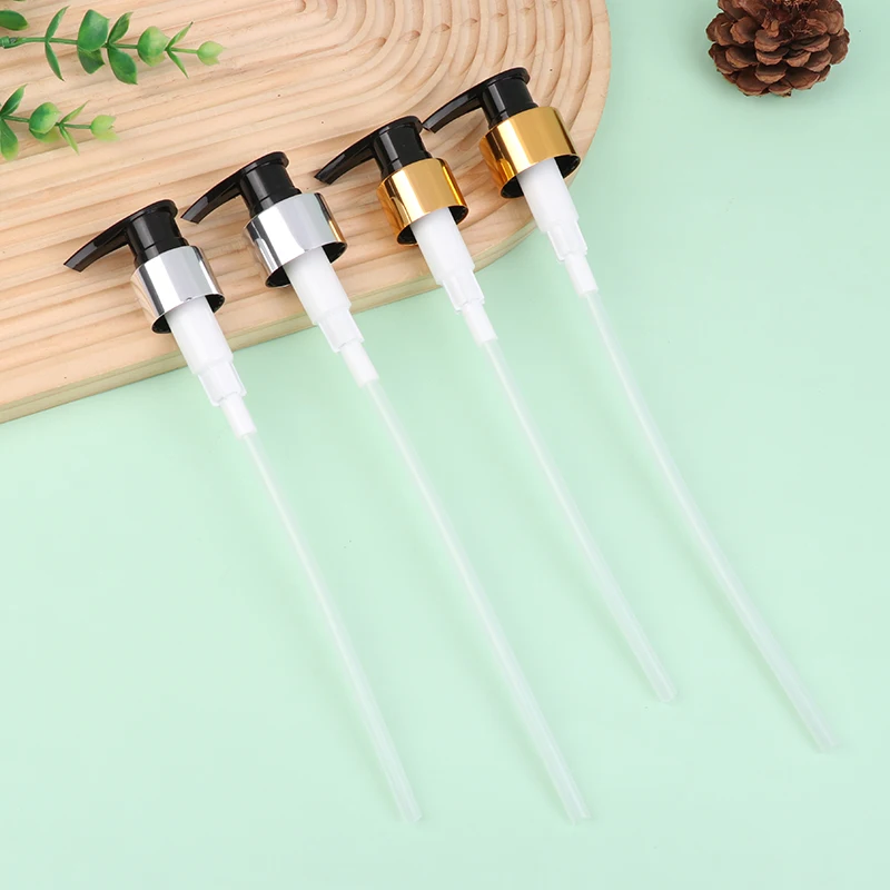 プッシュタイプソープポンプ液体ディスペンサーヘッド 24/28 スレッドバスシャンプーローション交換ノズルバスアクセサリー