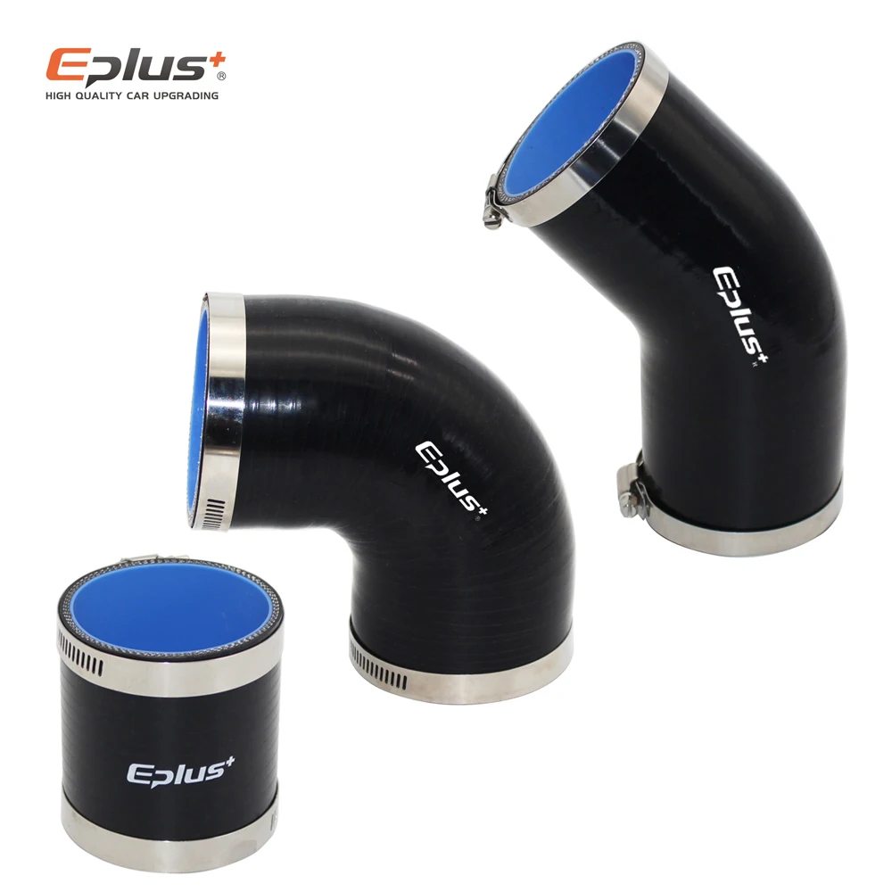 

Силиконовый шланг EPLUS 0 ° 45 ° 90 ° Редукционный соединитель для труб, адаптер, черный, красный, высокотемпературный, универсальный, из силикагеля