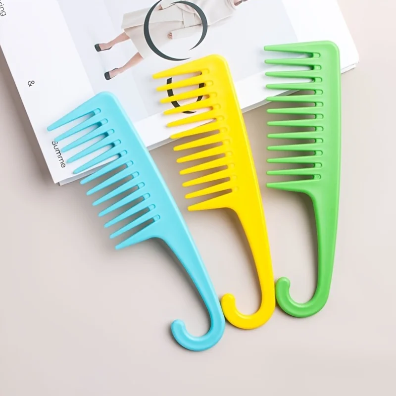 10 Pieces of Curved Wide-Toothed Comb, Suitable for Normal Hair Types. A Fashionable Combing Tool, Portable and Durable. Perfect