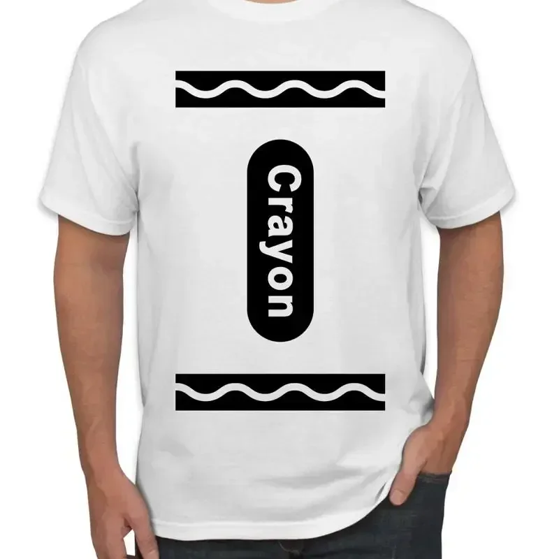 Black Crayon Box Halloween Costume Men's T Shirt