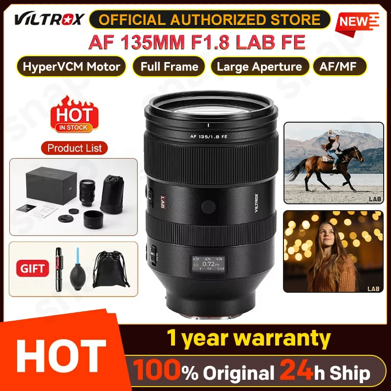 Viltrox AF 135mm F1.8 LAB FE Full Frame Large Aperture Autofocus lens for Sony E-Mount A7 III A7S III A7R III FX3 FX6