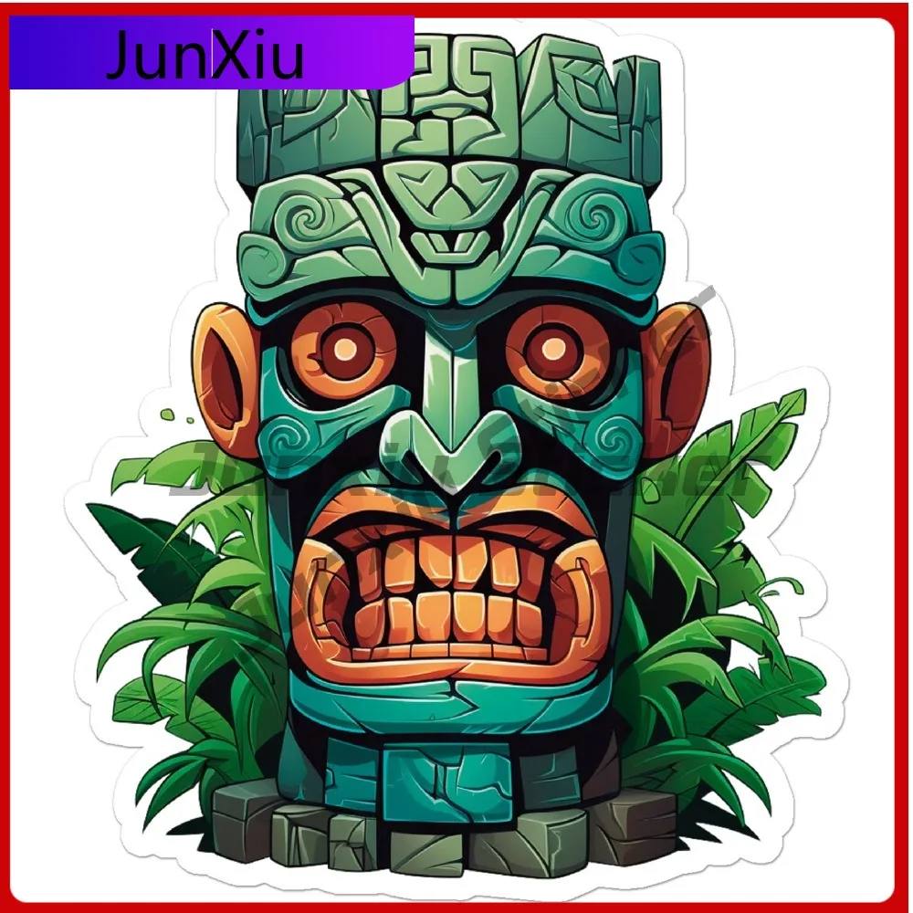 

Tiki Statue Vinyl Anime Premium Durable Modern Window Decal Waterproof Car Laptop Bumper Auto Exterior Gift Decor