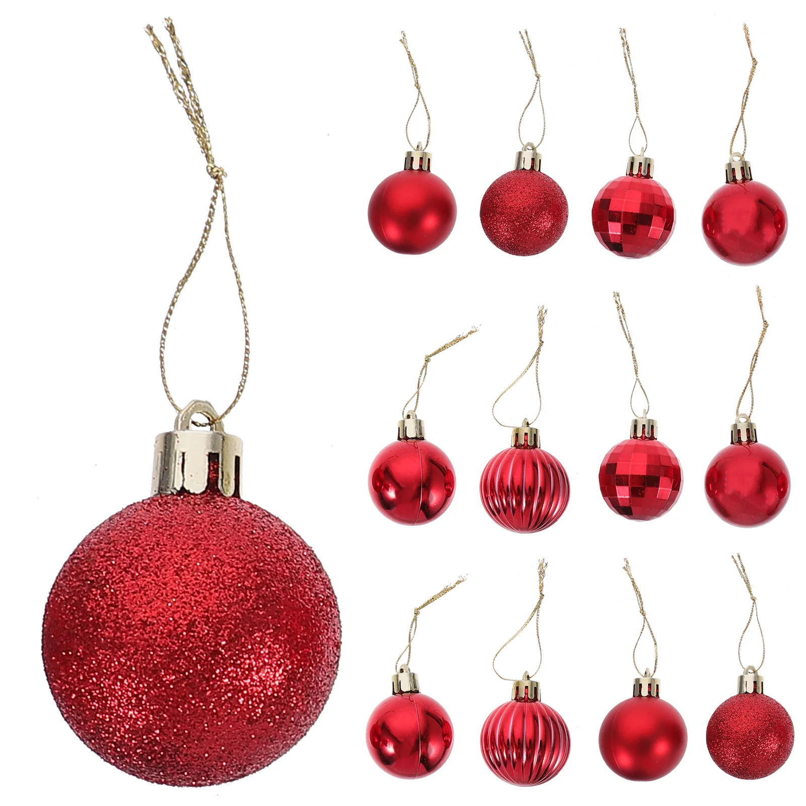 

36Pcs Xmas Ball Ornaments PVC Christmas Tree Hanging Decorations Pendant Set Christmas Tree Hanging Ball