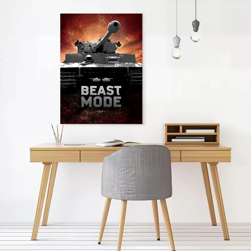 Beast Mode Printed Canvas Poster Personalized High Quality Wall Art Paintings for Specialty and Themed Home Decor Items Painting